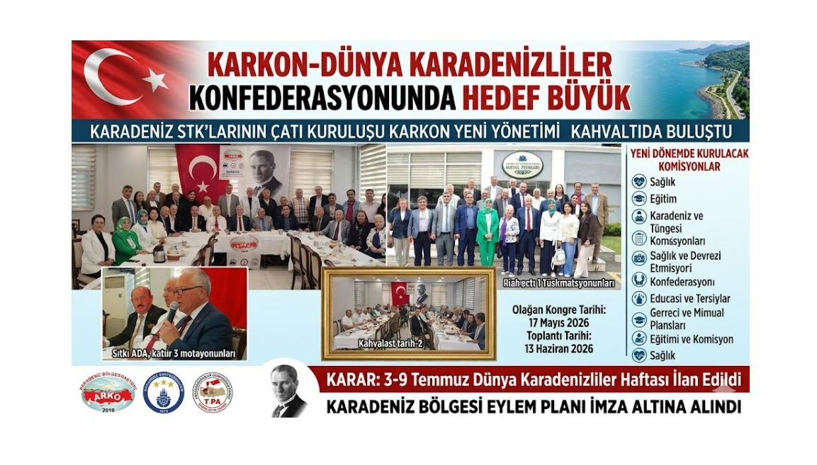 KARKON’da Sıtkı Ada ile Yeni Dönem: Karadeniz İçin Dev Eylem Planı